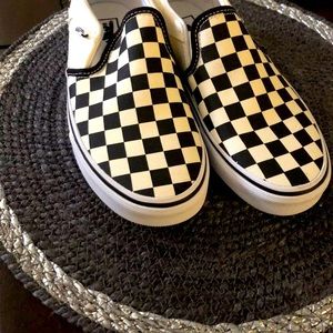 VANS Womens Slip - On Checkerboard Shoes Size 6
